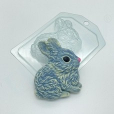 Кролик сидит боком ЕХ, 1 шт, форма пластик