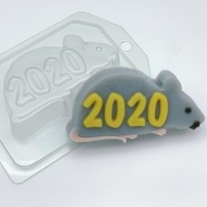 2020 на силуэте крысы