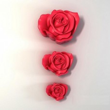 Набор Роза 3шт 2D, форма силиконовая