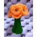 Букет хризантемы шапка 3D, форма силиконовая