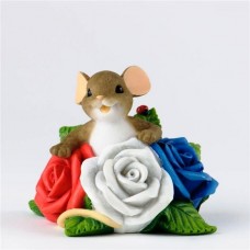 Мышка в розах 3D, Форма силиконовая