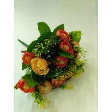 Букет роз с листьями 