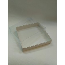 коробка с прозрачной крышкой белая